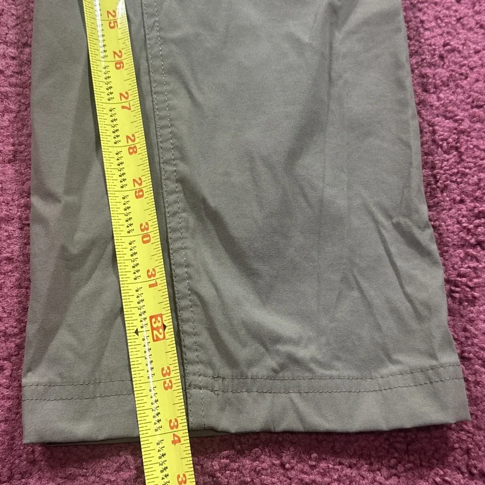 Eddie Bauer Pants Mens Fit 38x34 Green First Ascent Guide Pro Hiking Articulated